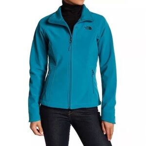 The North Face Windwall Apex Bionic Jacket Soft Shell Teal Blue Size Small